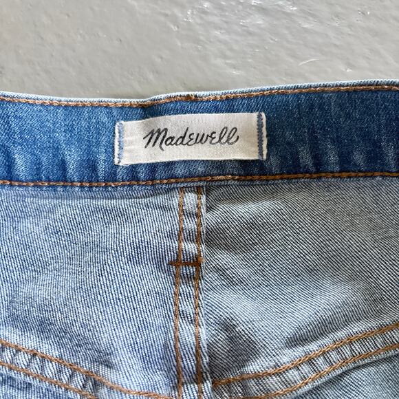 Madewell The High Rise Slim Boy Jean Medium Wash Distressed Size 31 - Picture 11 of 13